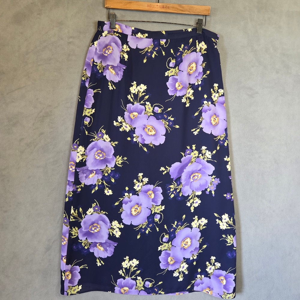 Norton McNaughton Floral Maxi Skirt Size 12 Romantic 90s Y2K English Countryside